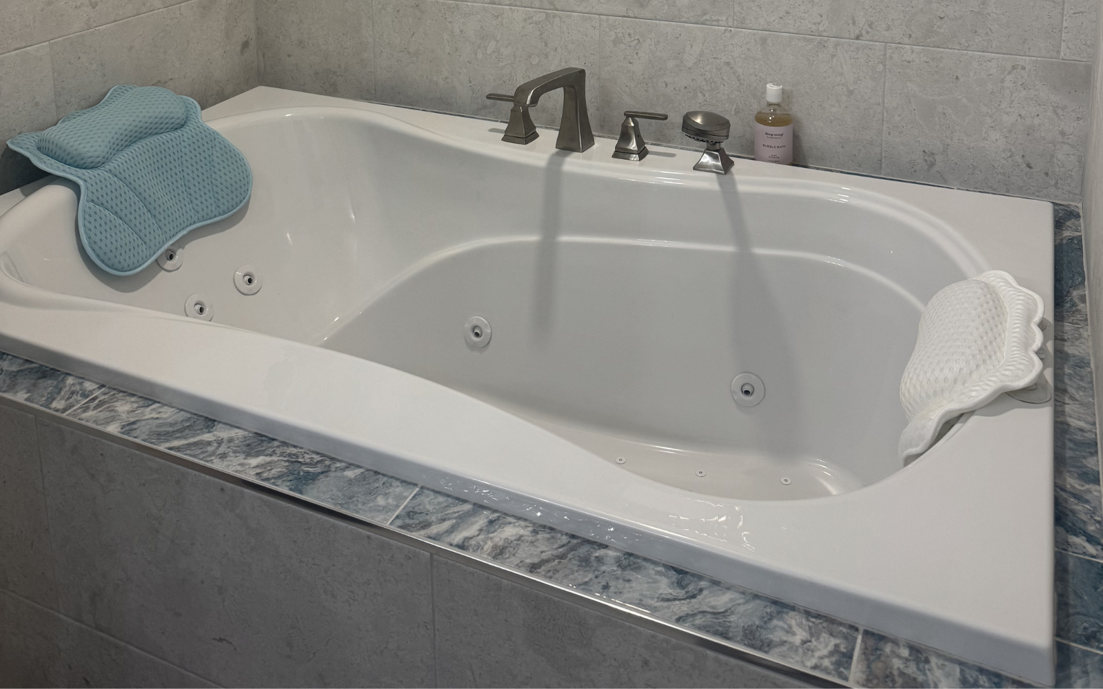 Bathroom tile flooring installation in Lakeland FL by Galloway Carpet One experts