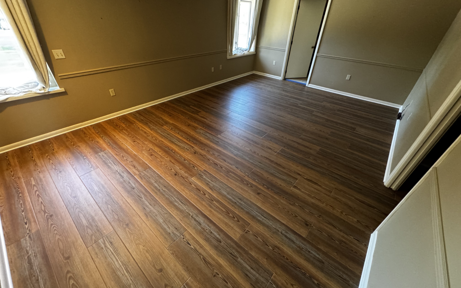 Bedroom carpet installation in Lakeland FL by Galloway Carpet One professionals